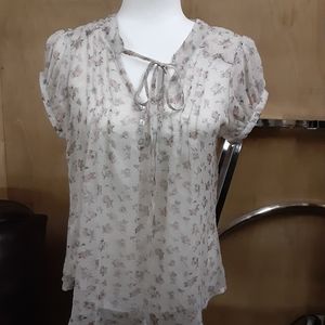 dmbm sheer floral top